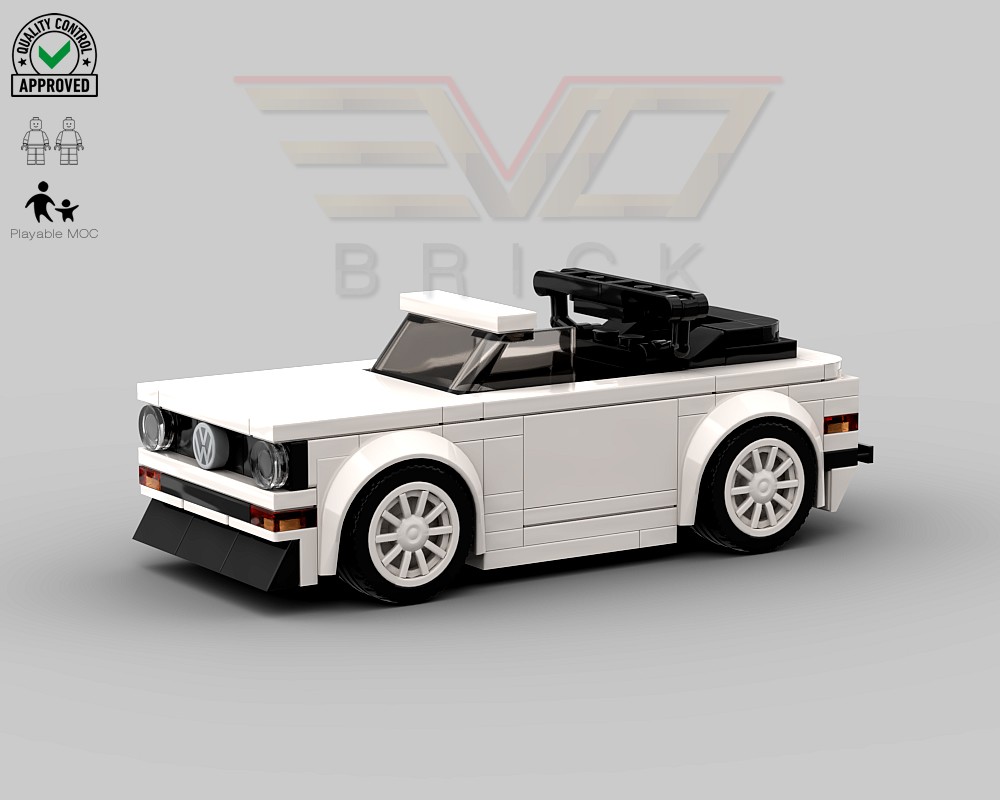 Lego VW Golf MK1 Cabrio White