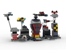Microcity + 5 Suspended Microships — Star Wars Brickmaster