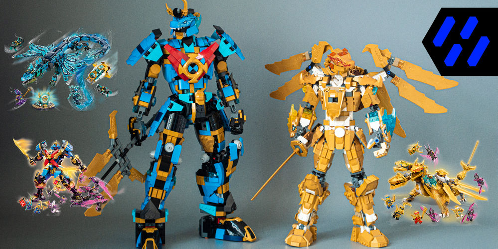 Lego 71774 | 71754 + 71775 Dragon Ninjago Mech Bundle | Lloyd and Nya