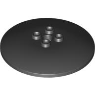 Lego Dish 6 x 6 Inverted (Radar) with Hollow Studs / Black