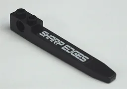 Technic Forklift Fork with 'SHARP EDGES' Right Pattern (Sticker) - Set 7709