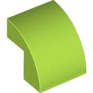 Lego Brick Curved 2 x 2 x 1 2/3 / Lime