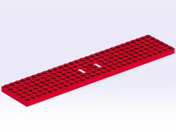 Wagon Plate, Red (6 x 28)