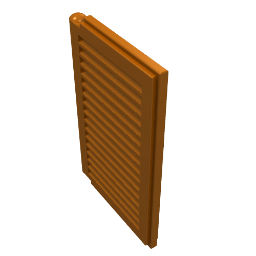 Lego Window 1 x 2 x 3 Shutter / Dark Orange