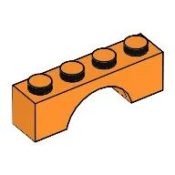 Brick Arch 1 x 4 / Orange