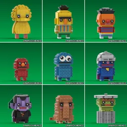 Sesame Street Brickheadz Collection