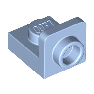 Lego Bracket 1 x 1 - 1 x 1 Inverted / Bright Light Blue