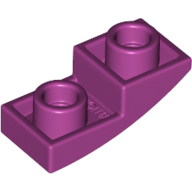 Lego Brick Curved Inverted 2 x 1 / Magenta