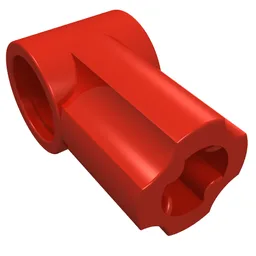 Technic Axle and Pin Connector Angled #1 / Red