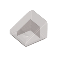 Lego Brick Sloped 30° 1 x 1 x 2/3 (Cheese Slope) / Trans-Brown
