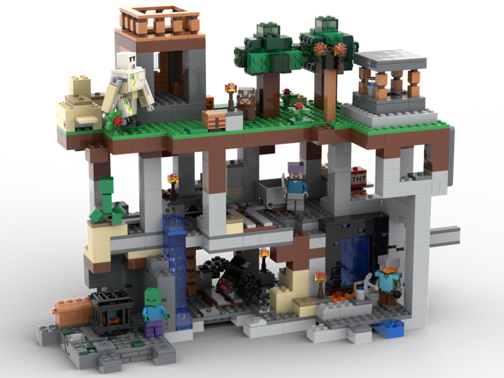 Lego Minecraft Ravine Village