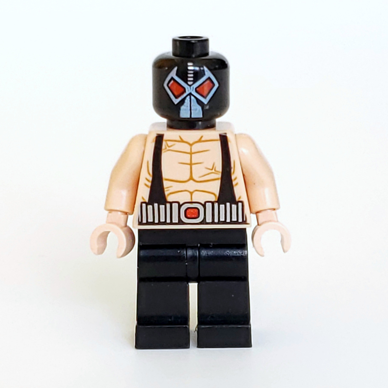 Lego Bane, Black Head, Light Nougat Hands
