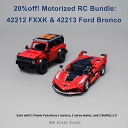 20% Off! Motorized RC Bundle – 42212 FXX K & 42213 Ford Bronco SUV