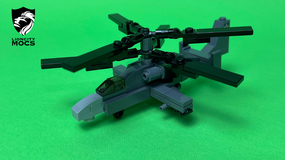 Lego Kamov Ka-52 Lego Tutorial (1:120)