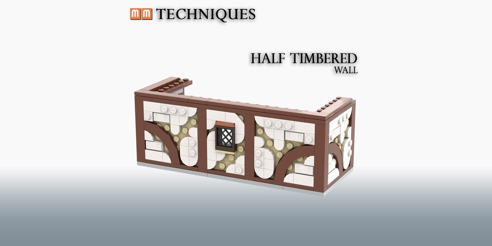 Lego Tutorial/Techniques: Half timbered wall