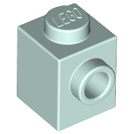 Lego Brick Special 1 x 1 with Stud on 1 Side / Light Aqua