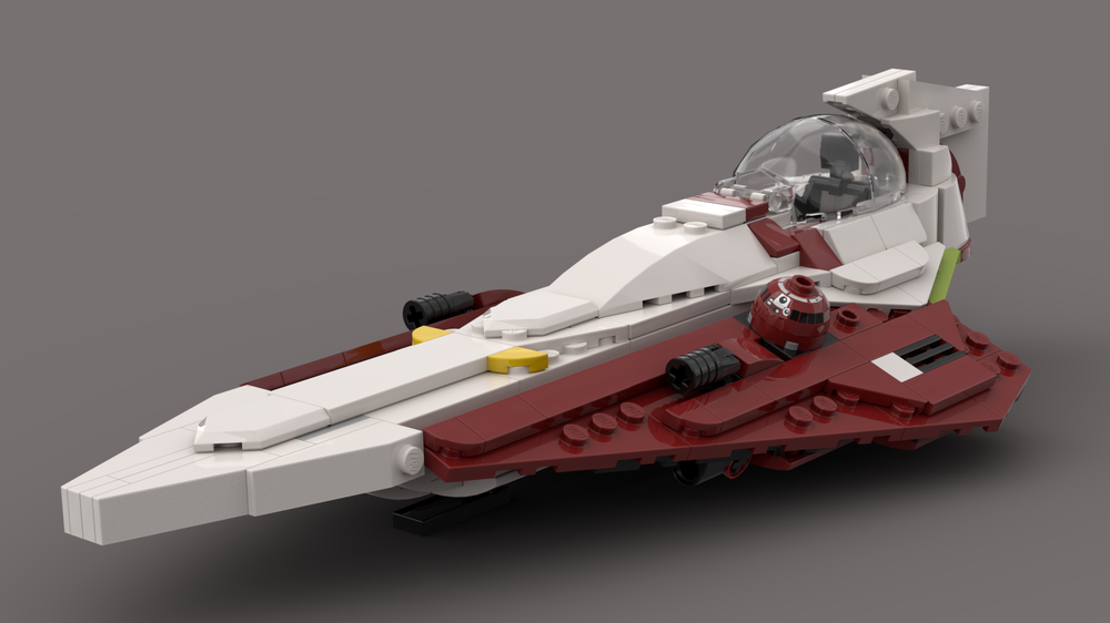 Lego Obi-Wan Kenobi's Jedi Starfighter - Heavy modification of set 75333