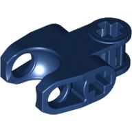 Lego Technic Axle Connector 2 x 3 with Ball Socket, Closed Sides, Squared Ends / Dark Blue