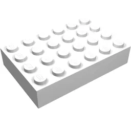 Brick 4 x 6 / White