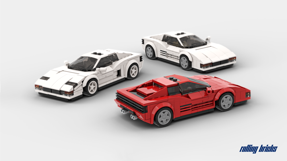 Lego Ferrari Testarossa bundle: Wangan Midnight / Miami Vice / Stock in red
