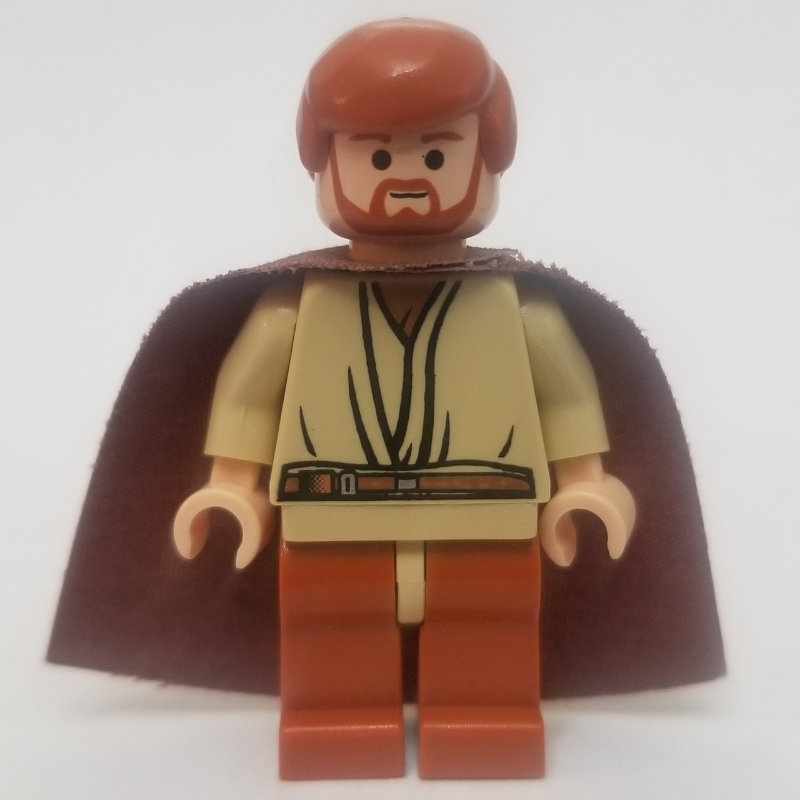 Lego Obi-Wan Kenobi, Dark Orange Legs, Cape