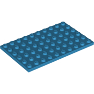 Lego Plate 6 x 10 / Dark Azure