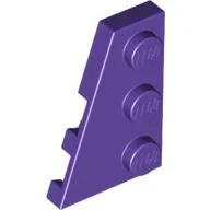 Wedge Plate 3 x 2 Left / Dark Purple