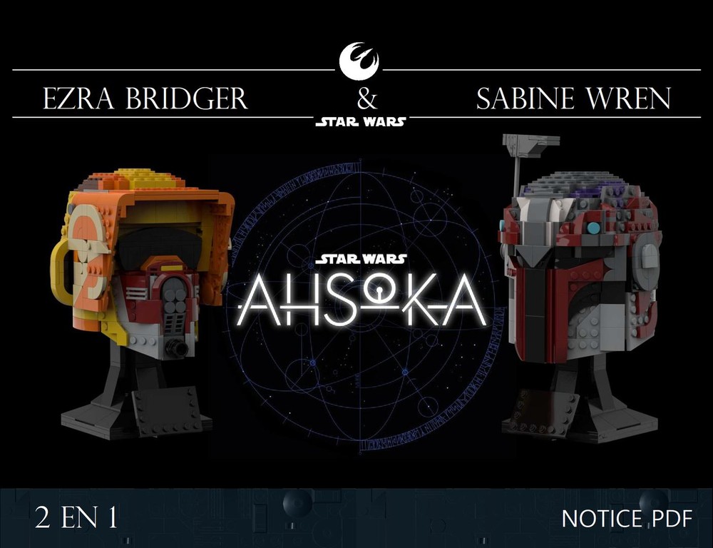 Lego Helmet Ezra Bridger and Sabine Wren