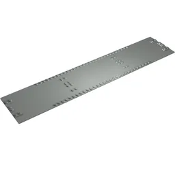 Baseplate 10 x 48 Train Ferry, Reduced Studs at Center / Light Gray