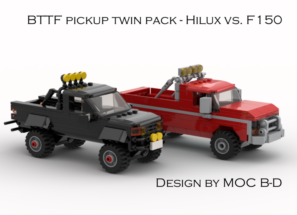 Lego BTTF Pickup Twin Pack - Hilux and F150