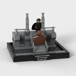 May The Force Be With You; Episode 3 Diorama Obi Wan Anakin Skywalker