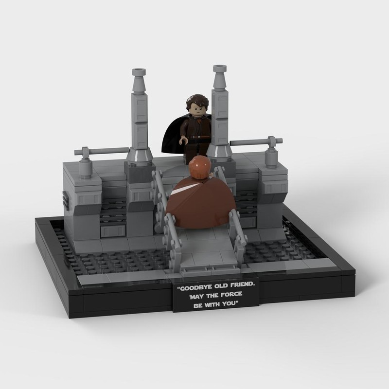 Lego May The Force Be With You; Episode 3 Diorama Obi Wan Anakin Skywalker