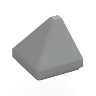Lego Brick Sloped 30° 1 x 1 x 2/3 Double Corner / Light Bluish Gray