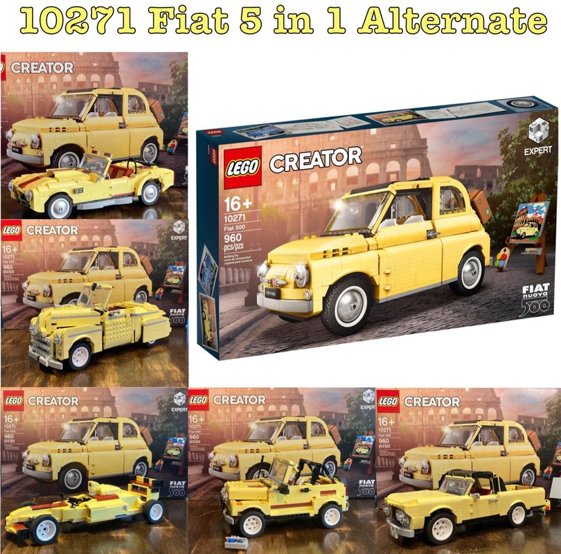 Lego 10271 Fiat 5 in 1 alternate builds