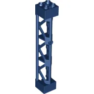 Support 2 x 2 x 10 Girder Triangular Vertical - Type 4 - 3 Posts, 3 Sections / Dark Blue