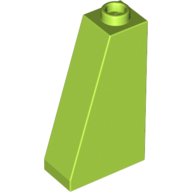 Lego Brick Sloped 75° 2 x 1 x 3 with Hollow Stud / Lime
