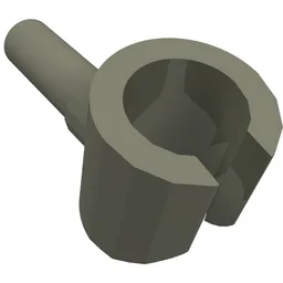 Minifig Hand / Dark Gray