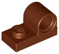 Plate Special 1 x 2 with Pin Hole on Top / Reddish Brown