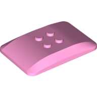 Lego Brick Curved 6 x 4 x 2/3 Quad Curved with 2 x 2 Studs / Bright Pink