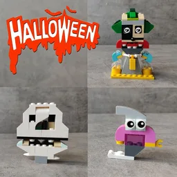 10696 Clown, Skull, Ghost - Halloween set