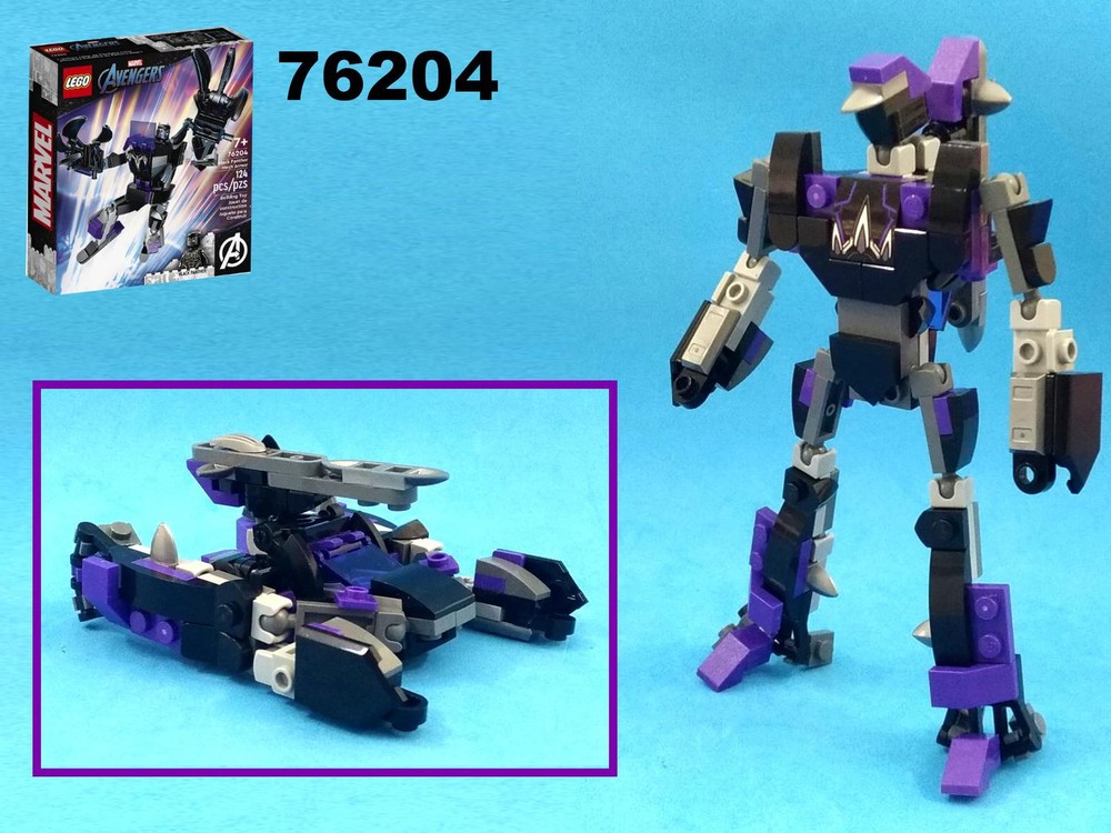 Lego Transformer Tank from LEGO Marvel set 76204: Black Panther Mech armor