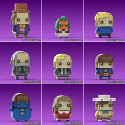 "Willy Wonka & The Chocolate Factory" Brickheadz Collection