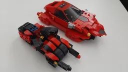 76895 Hovercar and Batcycle