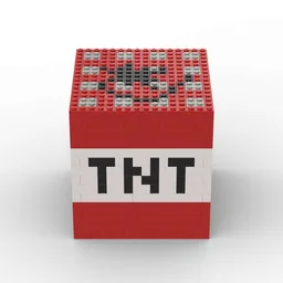 Large Computer Game Style TNT Block