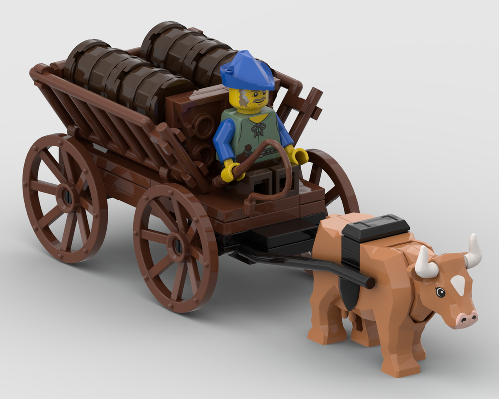 Lego Mittelalterlicher Ochsenkarren-Medieval oxcart