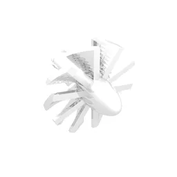 Jet Engine Fan with 10 Blades and Technic Pin / Black