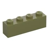 Brick 1 x 4 / Olive Green