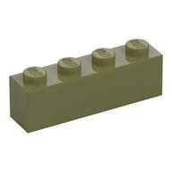 Lego Brick 1 x 4 / Olive Green