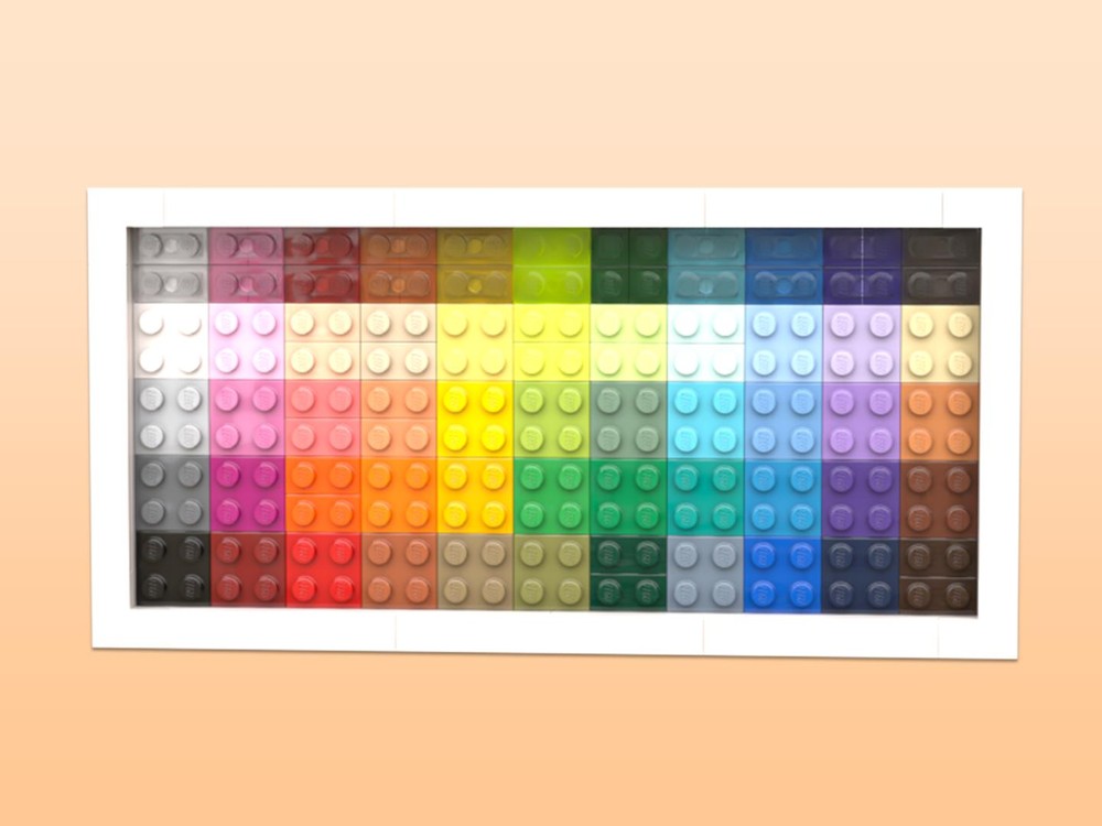 Lego Color Palette 2024 (With Transparent Colors)