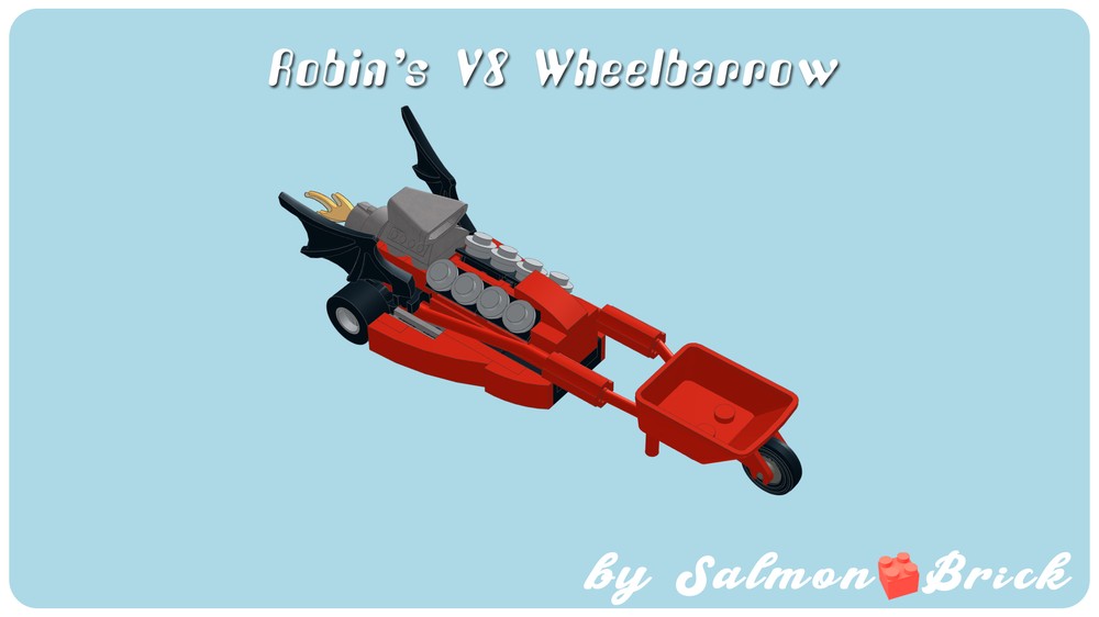 Lego Robin's V8 Wheelbarrow
